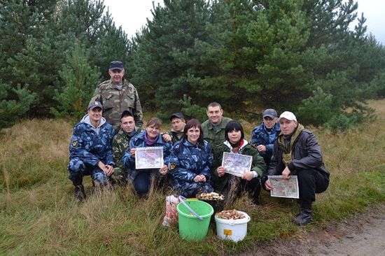 Представители Тамбовского «Динамо» соревновались в сборе грибов