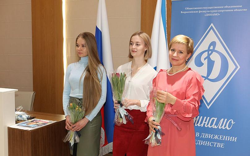 Председатель Общества «Динамо» Анатолий Гулевский поздравил сотрудниц Центрального аппарата с Международным женским днем