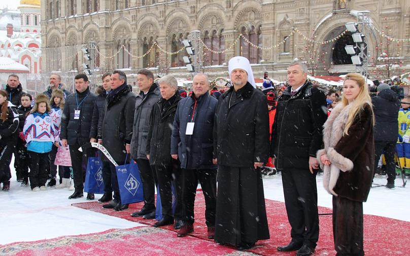 Председатель Общества «Динамо» принял участие в церемонии открытия  турнира Патриарха Московского и всея Руси по хоккею с мячом