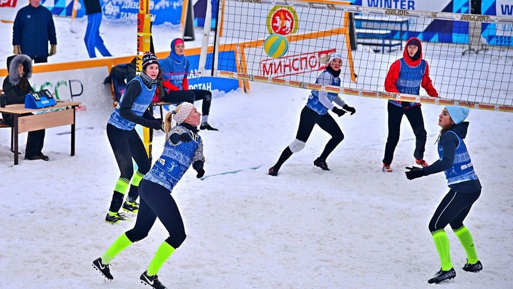 В Казани завершился ежегодный турнир по волейболу на снегу WINTER TATAR CHALLENGE