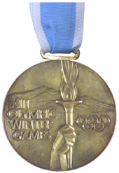 XIII Зимние Олимпийские игры - Золотая медаль