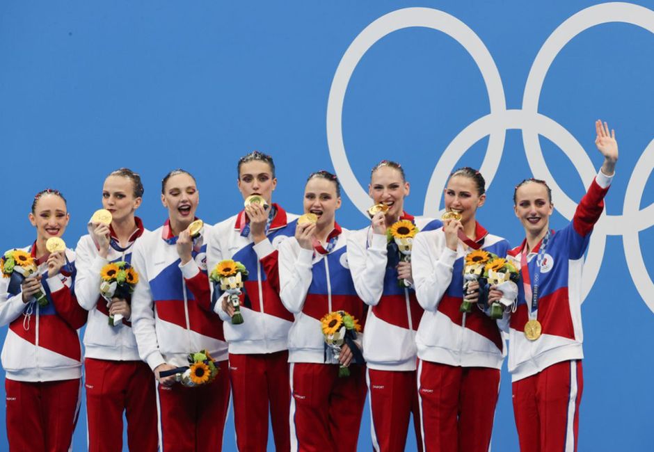 Российское золото в командных соревнованиях по синхронному плаванию на Олимпиаде в Токио