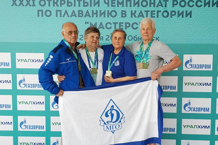 Ветераны «Динамо» успешно выступили на Открытом чемпионате России по плаванию «Мастерс»