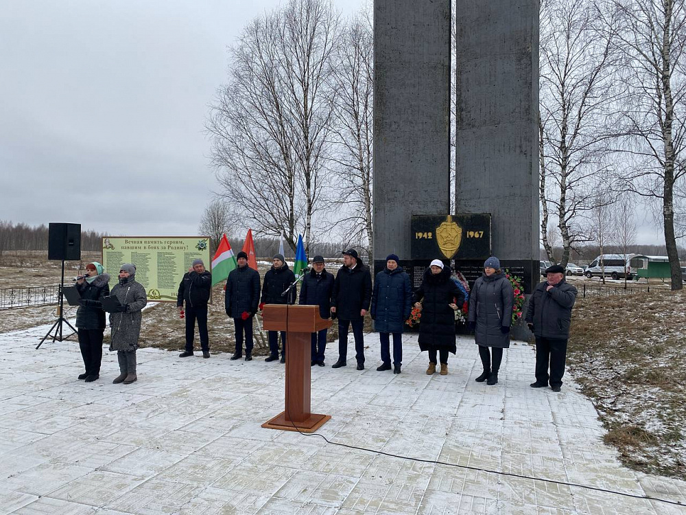 В Калужской области почтили память погибших бойцов-динамовцев ОМСБОН НКВД СССР