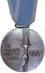 XIII Зимние Олимпийские игры - Серебряная медаль