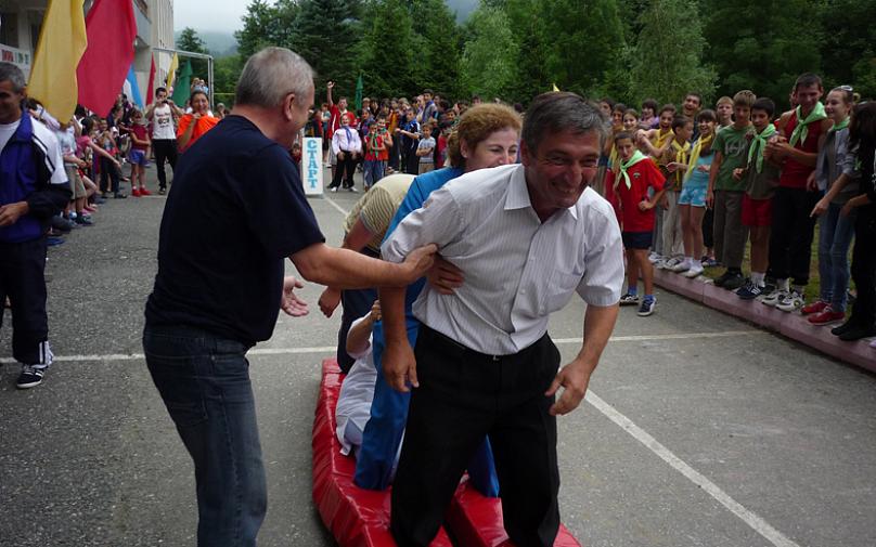 «Веселые старты-2010» в детском оздоровительном лагере «Тамиск» (Республика Северная Осетия-Алания, 23 июля 2010 г.)