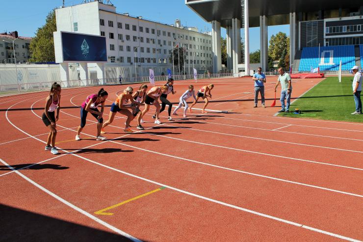 В Краснодаре на стадионе «Динамо» состоялись соревнования по легкой атлетике