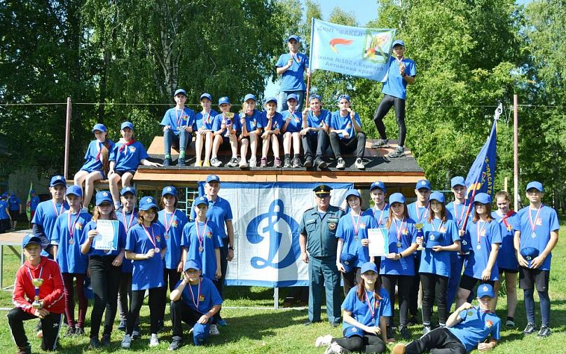 В Алтайском крае состоялась эстафета юных пожарных