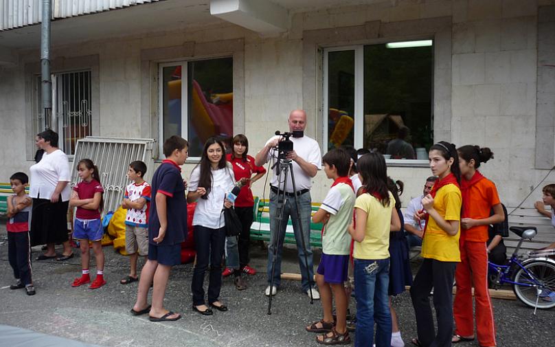 «Веселые старты-2010» в детском оздоровительном лагере «Тамиск» (Республика Северная Осетия-Алания, 23 июля 2010 г.)
