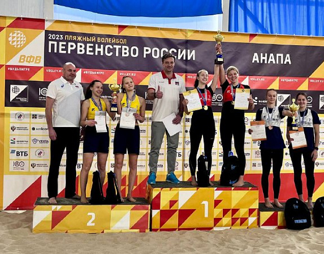 Татарстанские динамовки — серебряные призеры первенства России по пляжному волейболу среди девушек U18