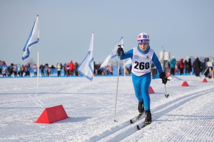 В Южно-Сахалинске прошли динамовские соревнования по лыжным гонкам