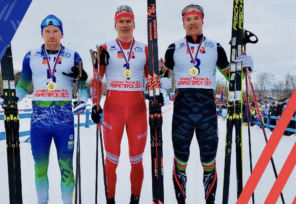 Динамовский лыжник Александр Большунов выиграл 70-километровый марафон классикой на чемпионате России
