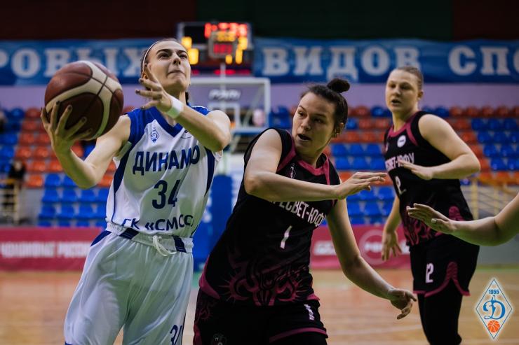 Новосибирские динамовки победили «Пересвет-ЮФУ» в чемпионате России по баскетболу