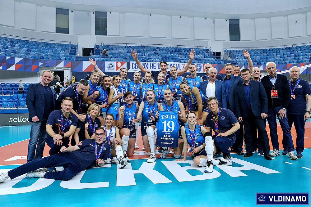 Волейболистки московского «Динамо» стали бронзовыми призерами чемпионата России
