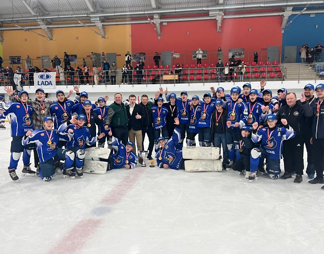 Хоккеисты «Динамо» — победители первенства ПФО по хоккею среди команд U15