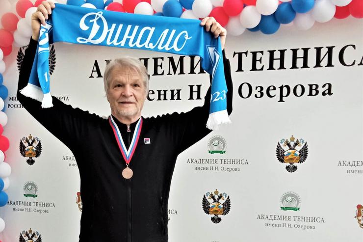 Ветеран «Динамо» Анатолий Минкевич завоевал бронзу на чемпионате Федерации тенниса России