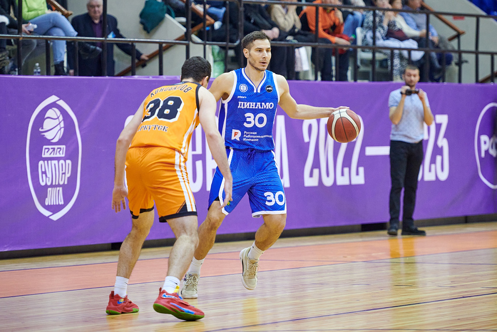 Приморское «Динамо» выиграло у «Иркута» в мужской баскетбольной Суперлиге