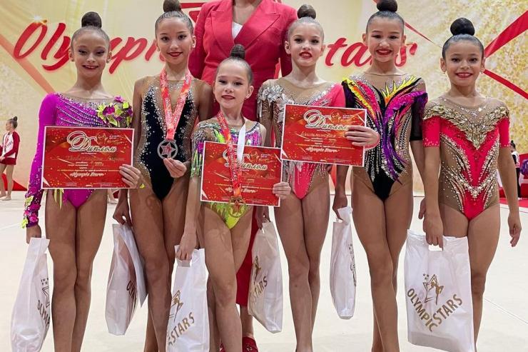 Юные динамовки — победительницы регионального турнира по художественной гимнастике «Olympic stars 2022»