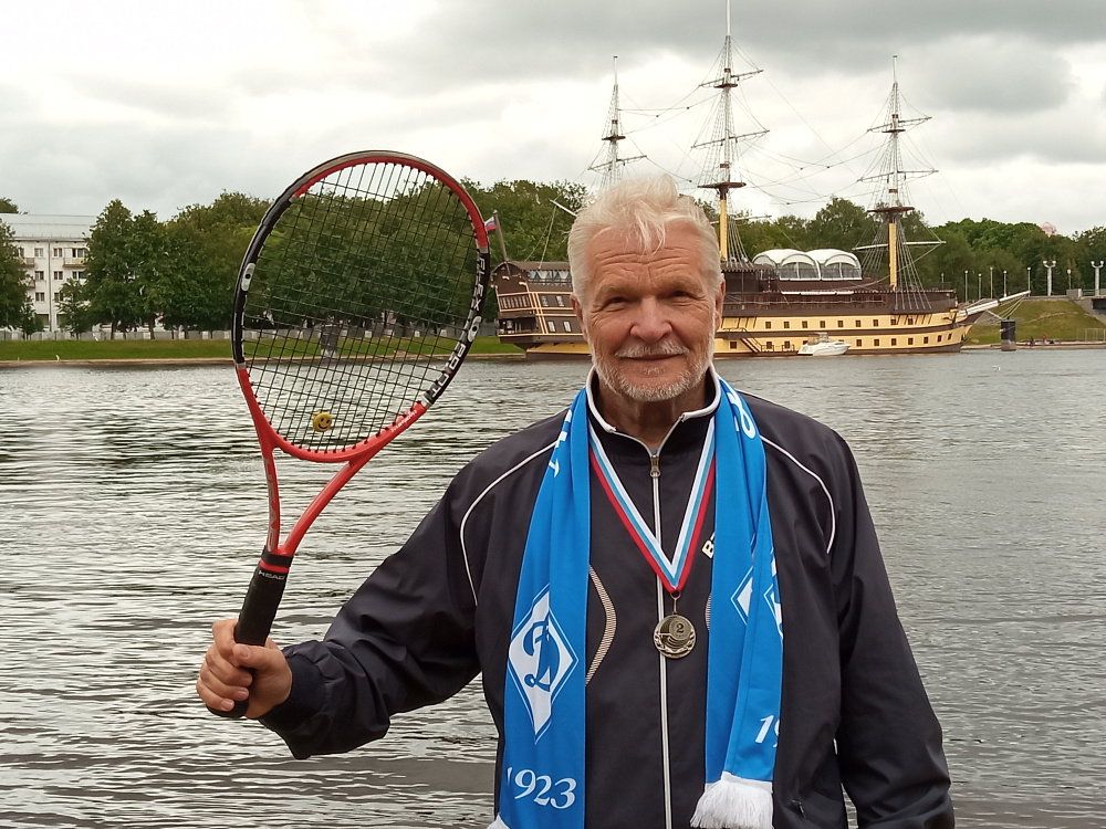 Ветеран «Динамо» стал серебряным призером всероссийских соревнований по теннису в Великом Новгороде