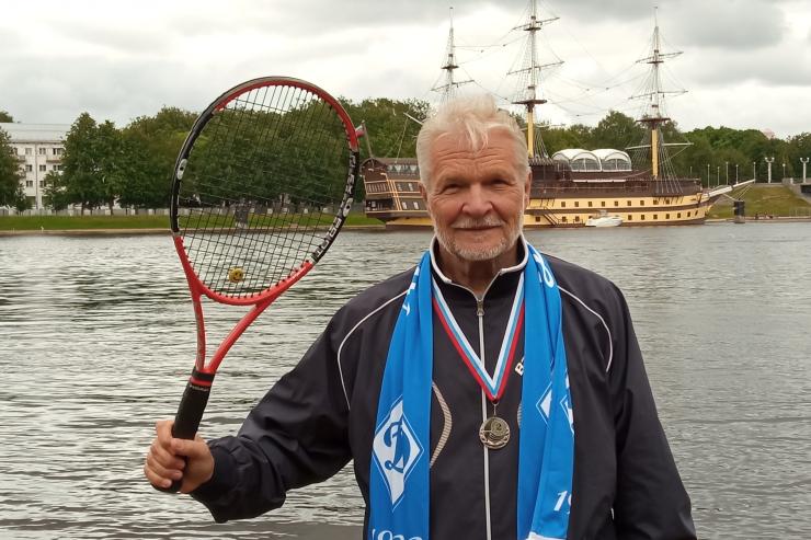 Ветеран «Динамо» стал серебряным призером всероссийских соревнований по теннису в Великом Новгороде